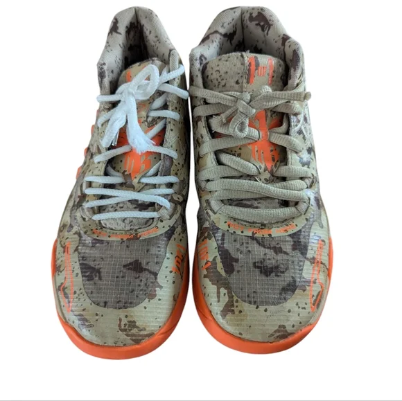 PUMA LaMELO Ball MB.01 Digital Camo Khaki Orange Big kid 5.5 Shoes - Picture 6 of 11